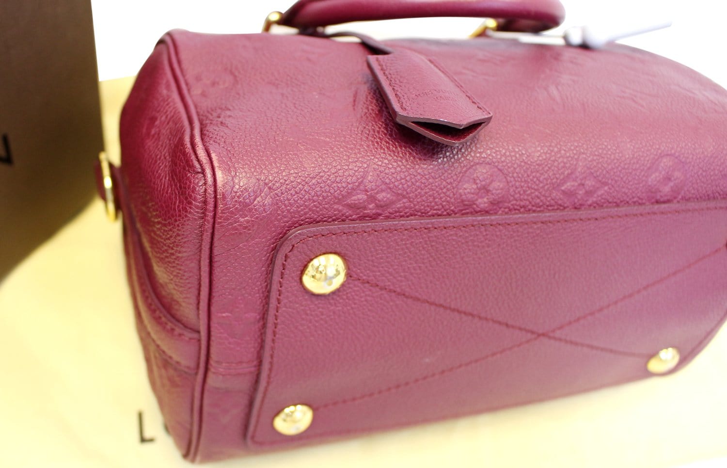 Speedy bandoulière cloth handbag Louis Vuitton Pink in Cloth - 22724941