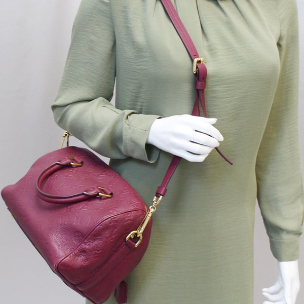 LV Speedy 25 Empreinte Leather Shoulder Bag for women