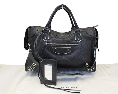 Balenciaga Balen Classic Metallic Edge City Medium Satchel Bag