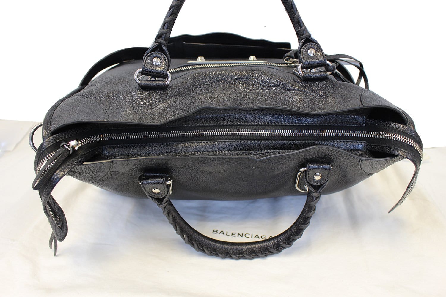 Balenciaga City Classic Metallic Edge Bag Leather Medium Black