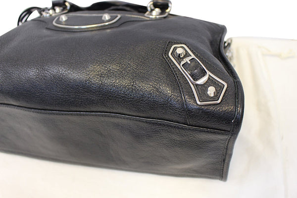 Balenciaga Balen Classic Metallic Edge City Medium Shoulder Bag