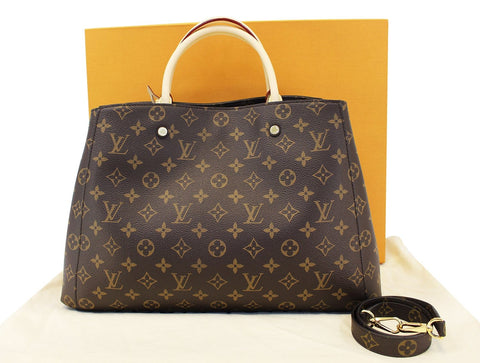 LOUIS VUITTON Monogram Montaigne GM Shoulder Handbag