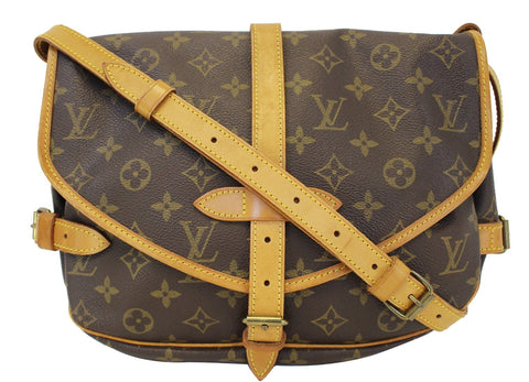 LOUIS VUITTON Monogram Canvas Saumur 30 Crossbody Bag