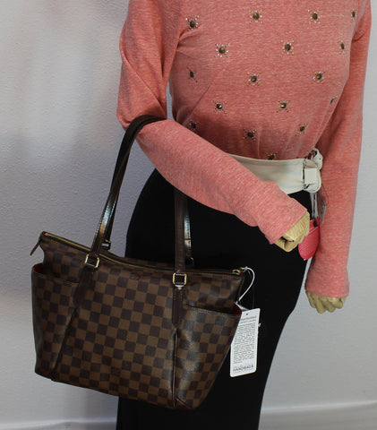 LOUIS VUITTON Damier Ebene Totally PM Tote Bag