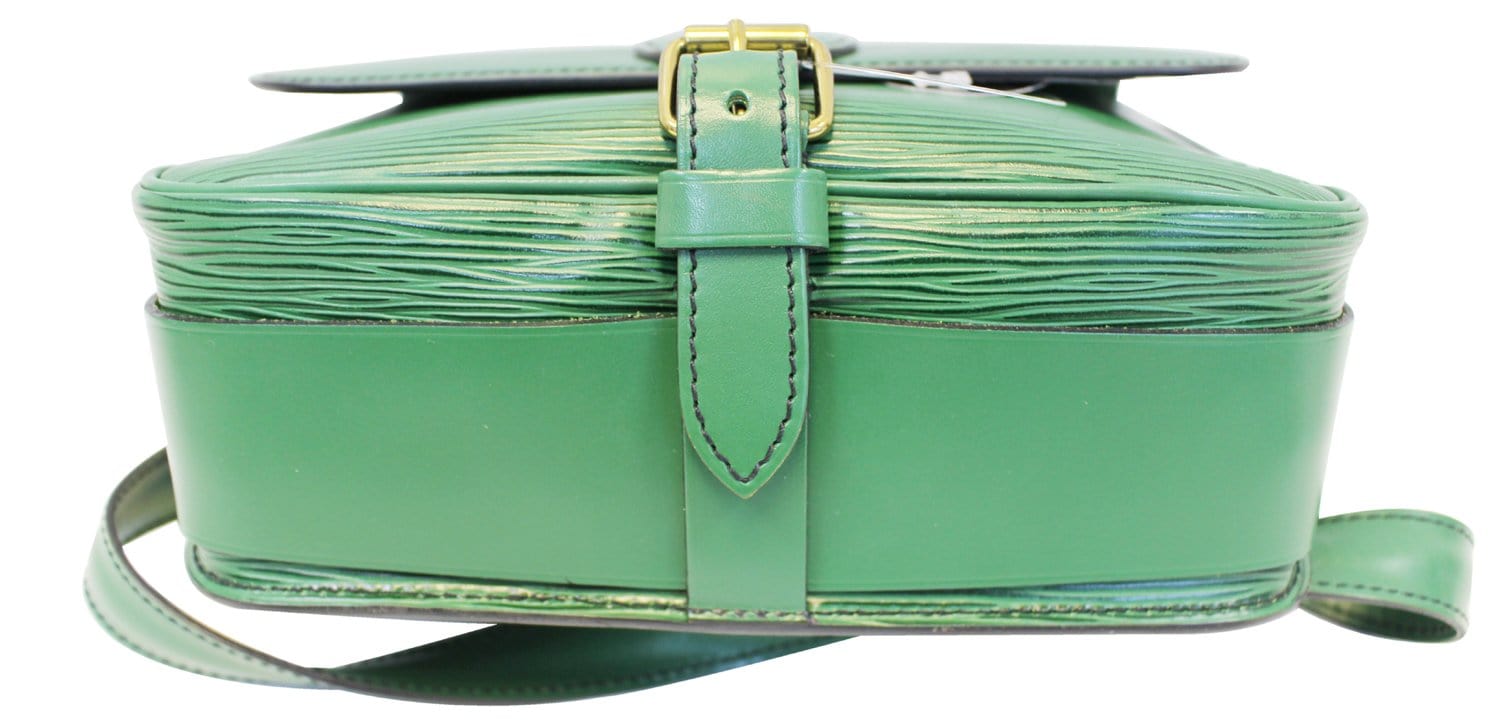 Louis Vuitton - Authenticated Cartouchière Handbag - Leather Green Plain for Women, Good Condition
