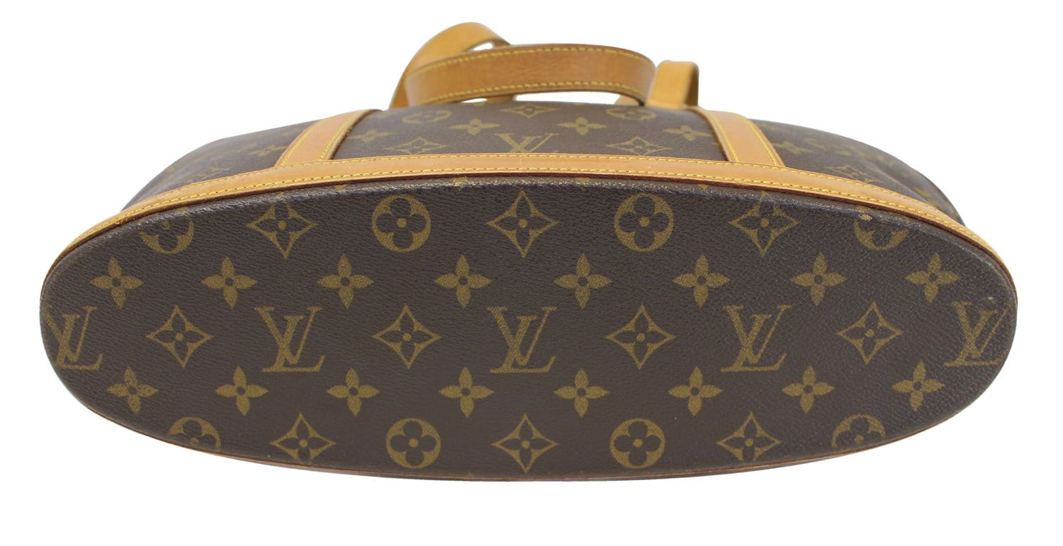 Louis Vuitton Babylone Bag Tote Brown Canvas MB0949 Authentic