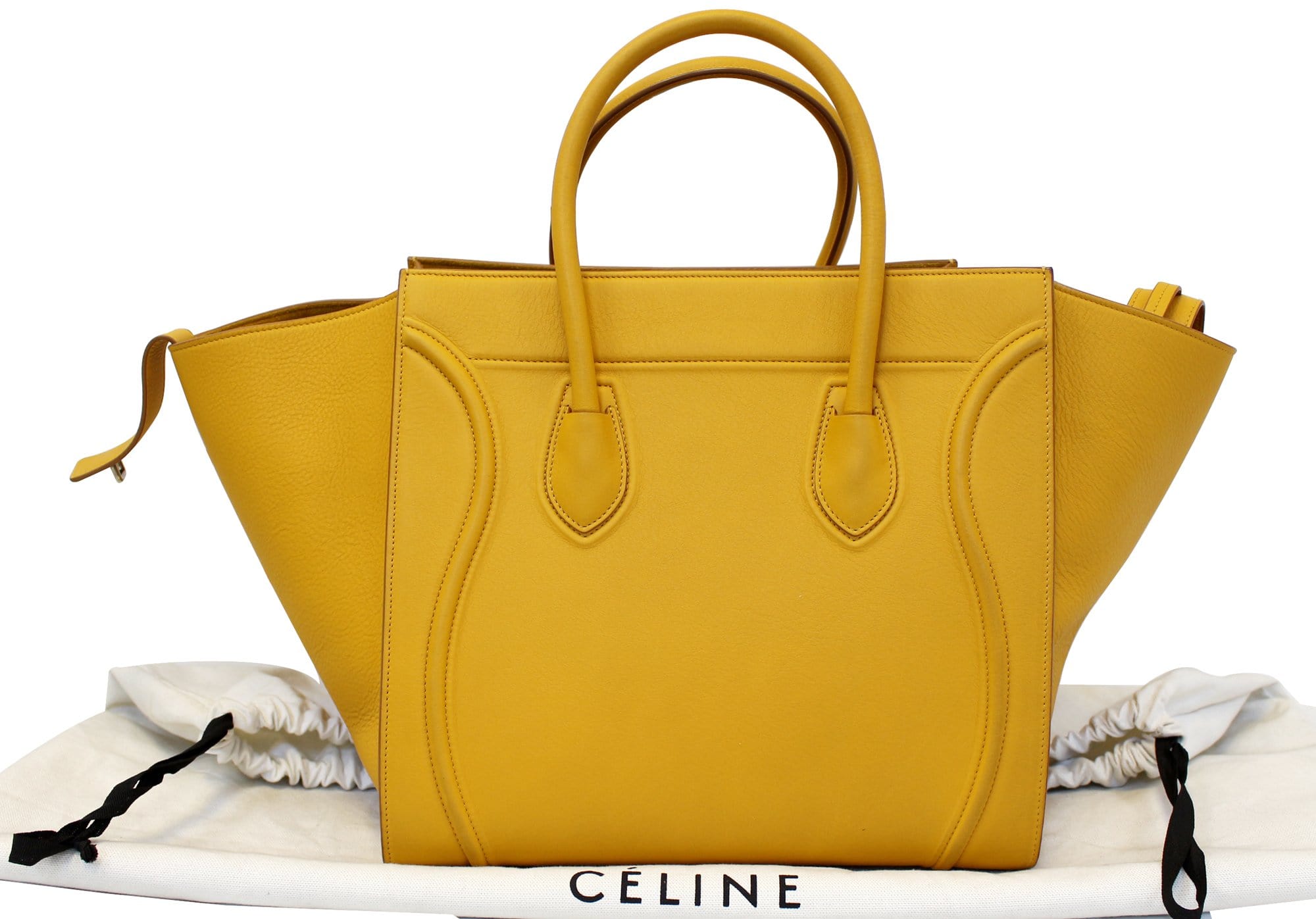 Celine Phantom Cabas Tote Leather Large Yellow 2358311
