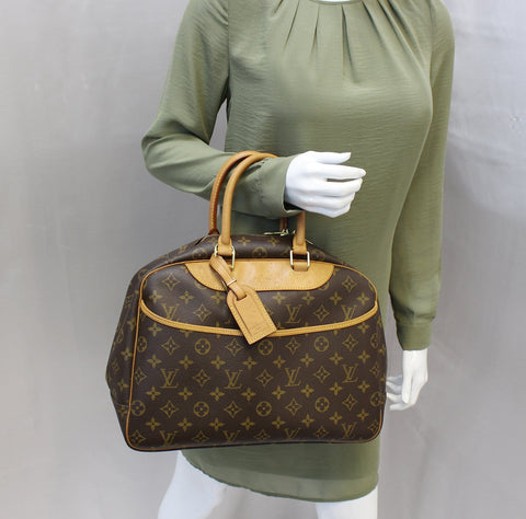 LOUIS VUITTON Monogram Deauville Boston Satchel Bag