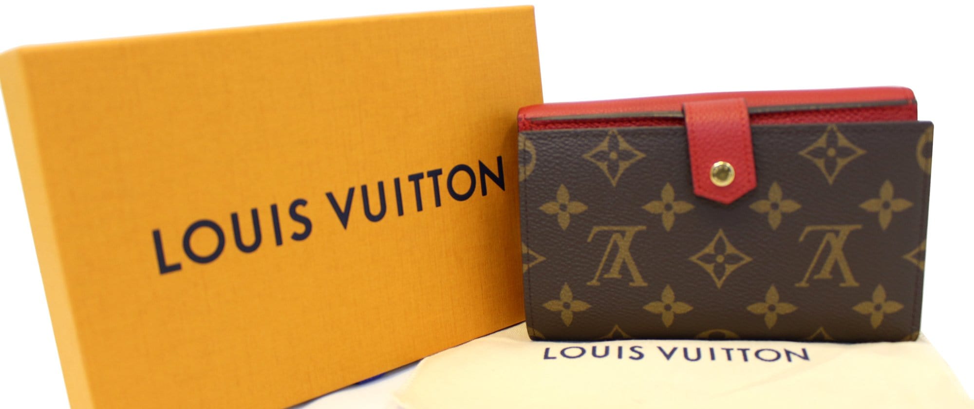 Louis Vuitton Cerise Monogram Canvas Pallas Compact Wallet - Yoogi's Closet