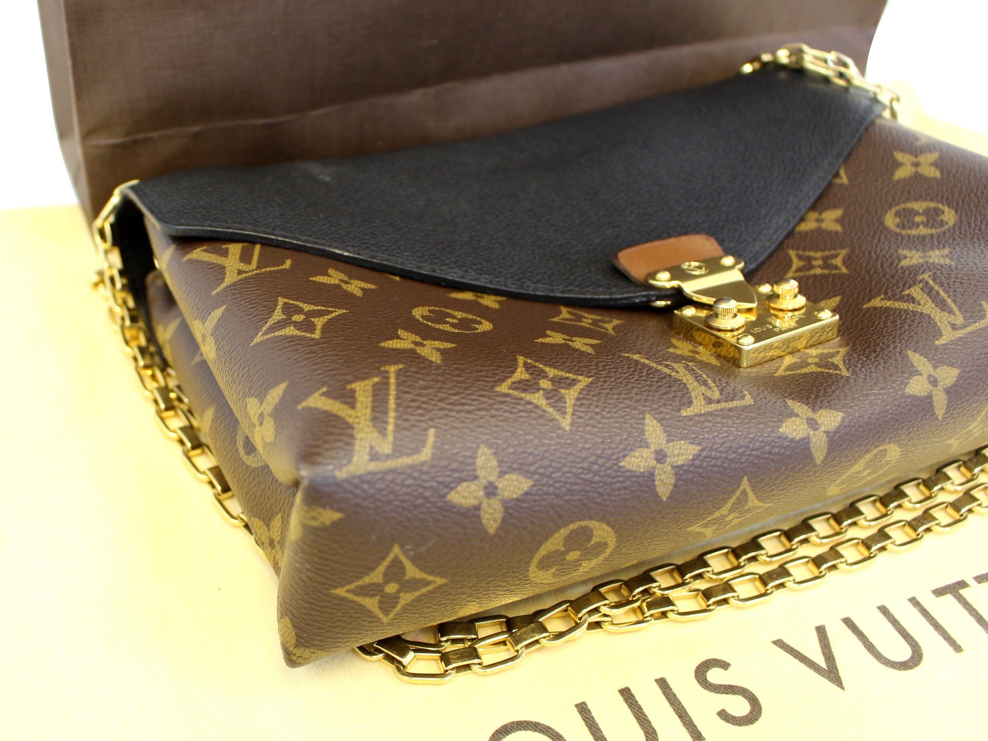 Louis Vuitton Pallas Chain Monogram Canvas Crossbody Bag