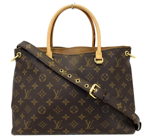 LOUIS VUITTON Havane Monogram Canvas Pallas 2Way Shoulder Bag