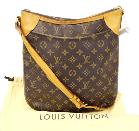 LOUIS VUITTON Monogram Canvas Brown Odeon MM Crossbody Bag