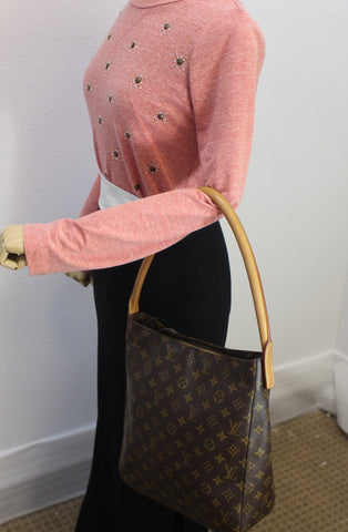 LOUIS VUITTON Monogram Canvas Looping GM Shoulder Bag