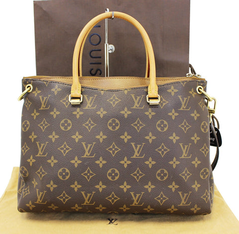LOUIS VUITTON Havane Monogram Canvas Pallas 2Way Shoulder Bag