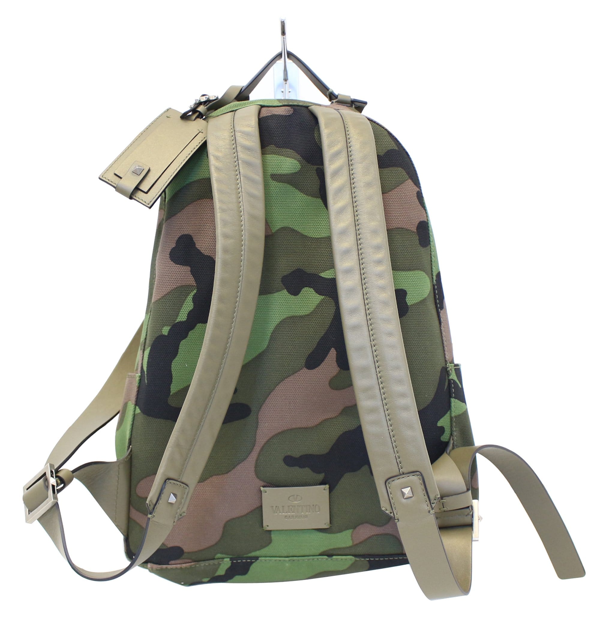Valentino Rockstud Backpack Camouflage Felt Large at 1stDibs