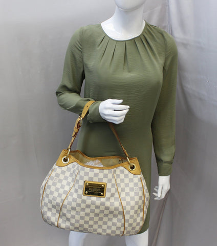 LOUIS VUITTON Damier Azur Galliera PM Shoulder Bag