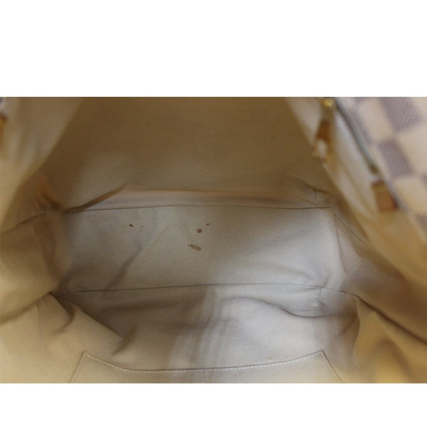 Louis Vuitton Damier Soffi Azur White Shoulder Handbag - interior