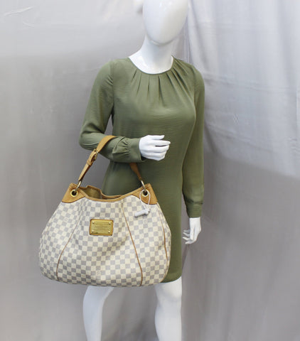 LOUIS VUITTON Damier Azur Galliera GM Shoulder Bag