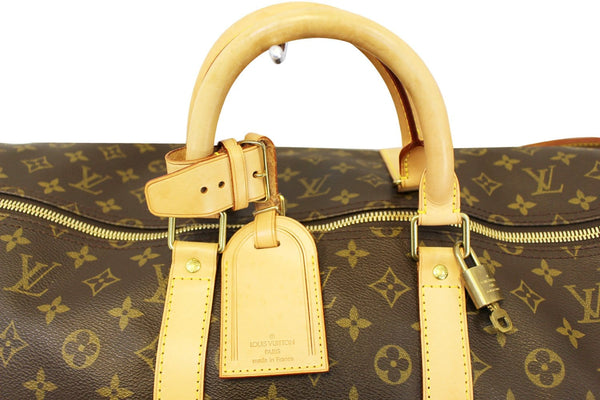 LOUIS VUITTON Monogram Keepall Bandouliere 55 Boston Bag
