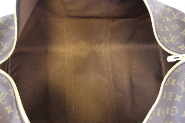 LOUIS VUITTON Monogram Keepall Bandouliere 55 Boston Bag