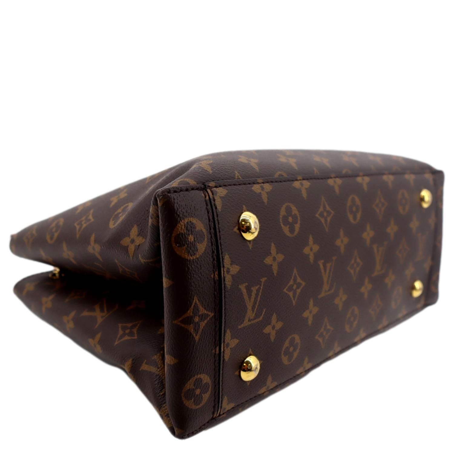 LOUIS VUITTON Flower Monogram Canvas Tote Shoulder Bag Cerise