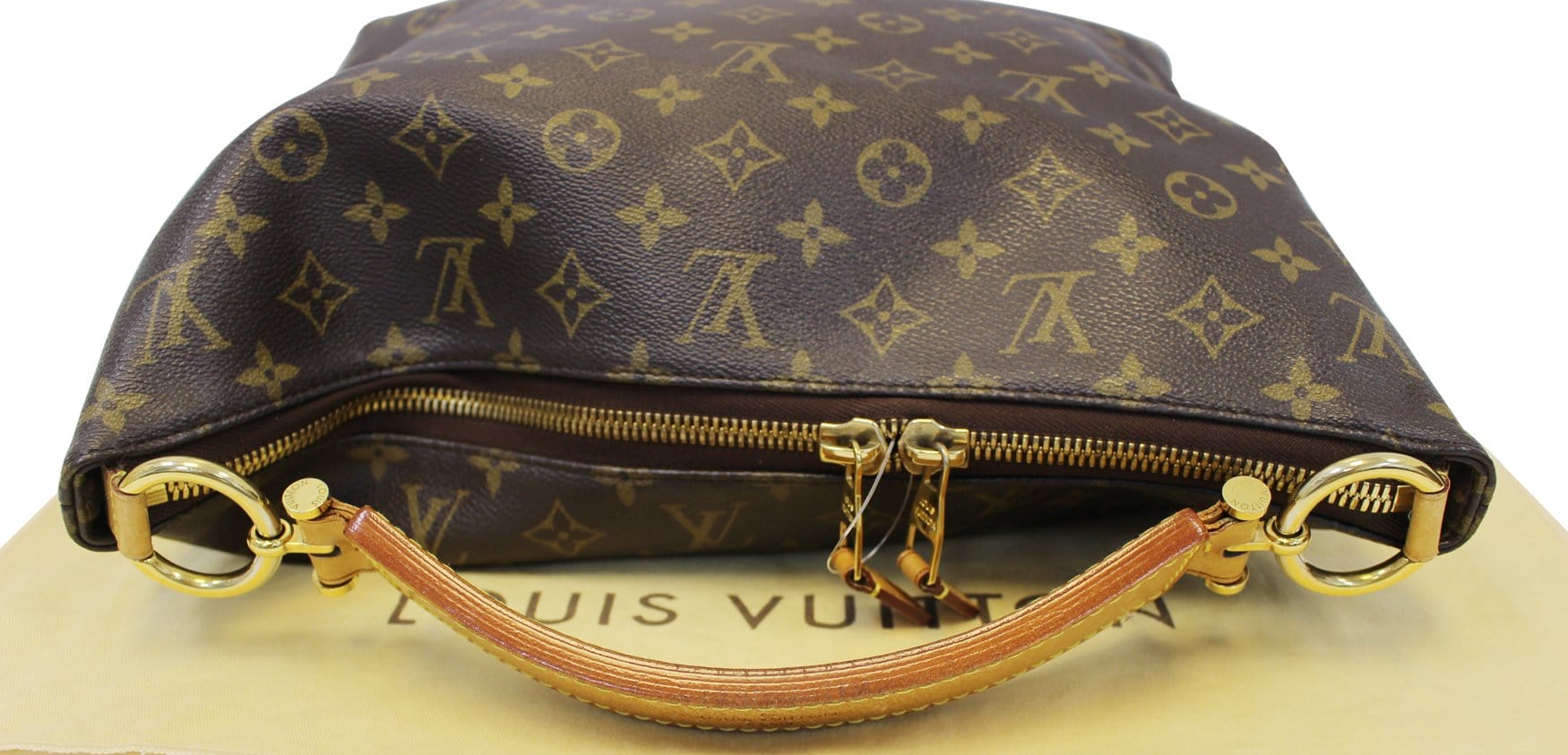 Louis Vuitton Sully Handbag Monogram Canvas PM Brown
