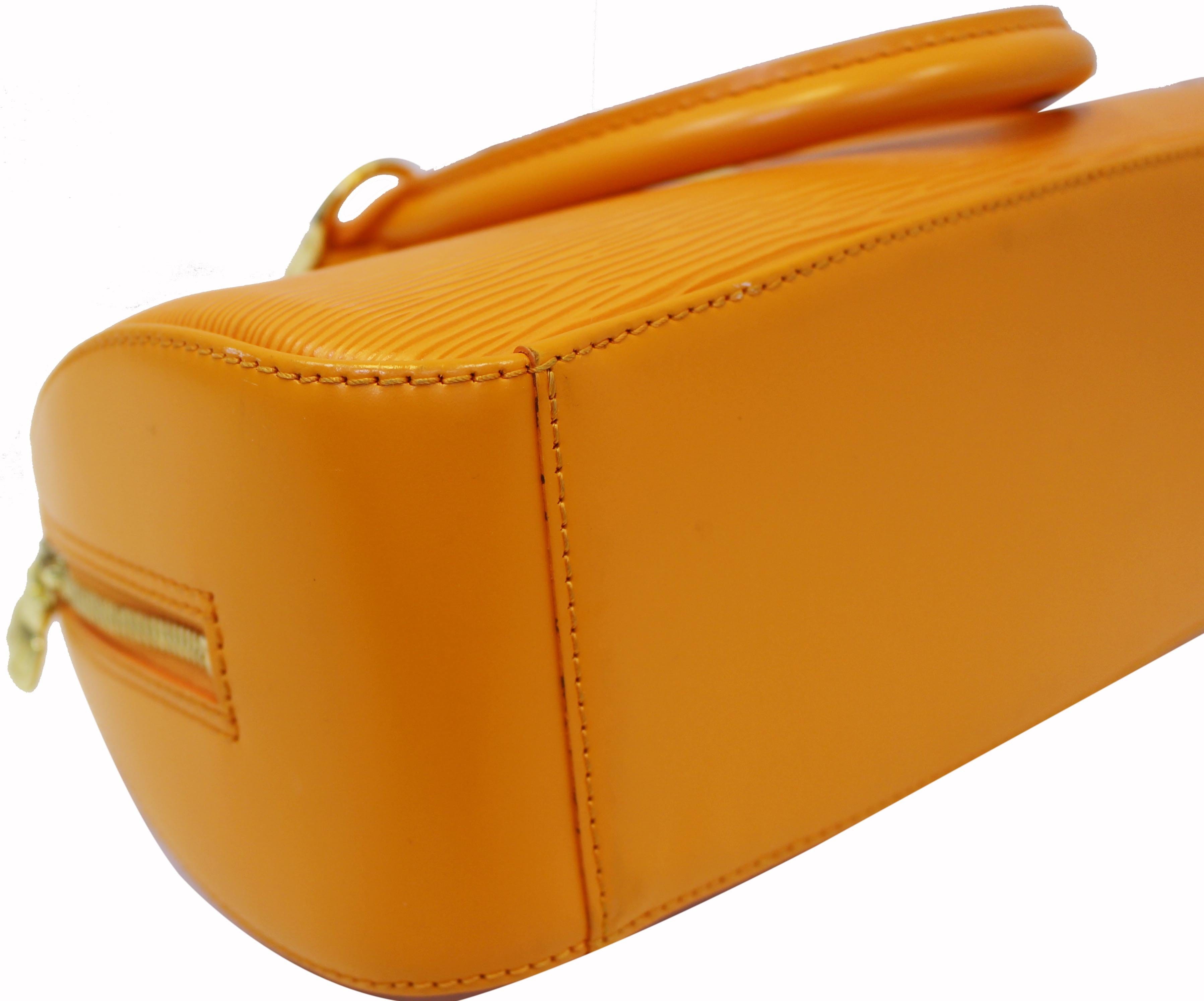 Louis Vuitton Jasmin Yellow Leather Handbag (Pre-Owned)