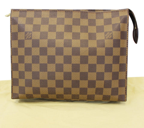 LOUIS VUITTON Damier Ebene Poche Toilette 25 Cosmetic Pouch