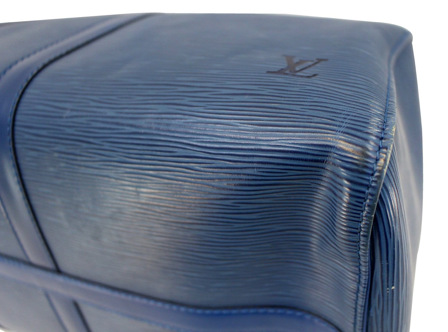 LOUIS VUITTON Boston bag M42975 Keepall 45 Epi Leather blue mens Used –