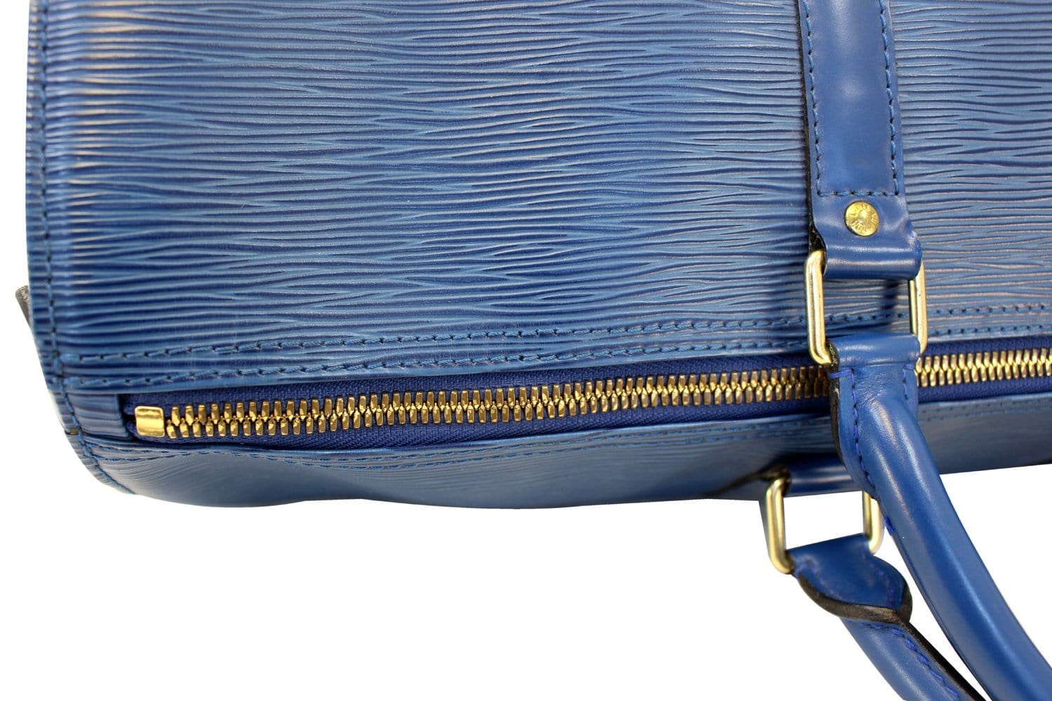 Louis Vuitton Toledo Blue Epi Leather Keepall 45 Bag Louis Vuitton