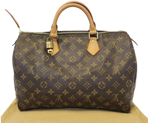 LOUIS VUITTON Monogram Canvas Speedy 35 Satchel Bag