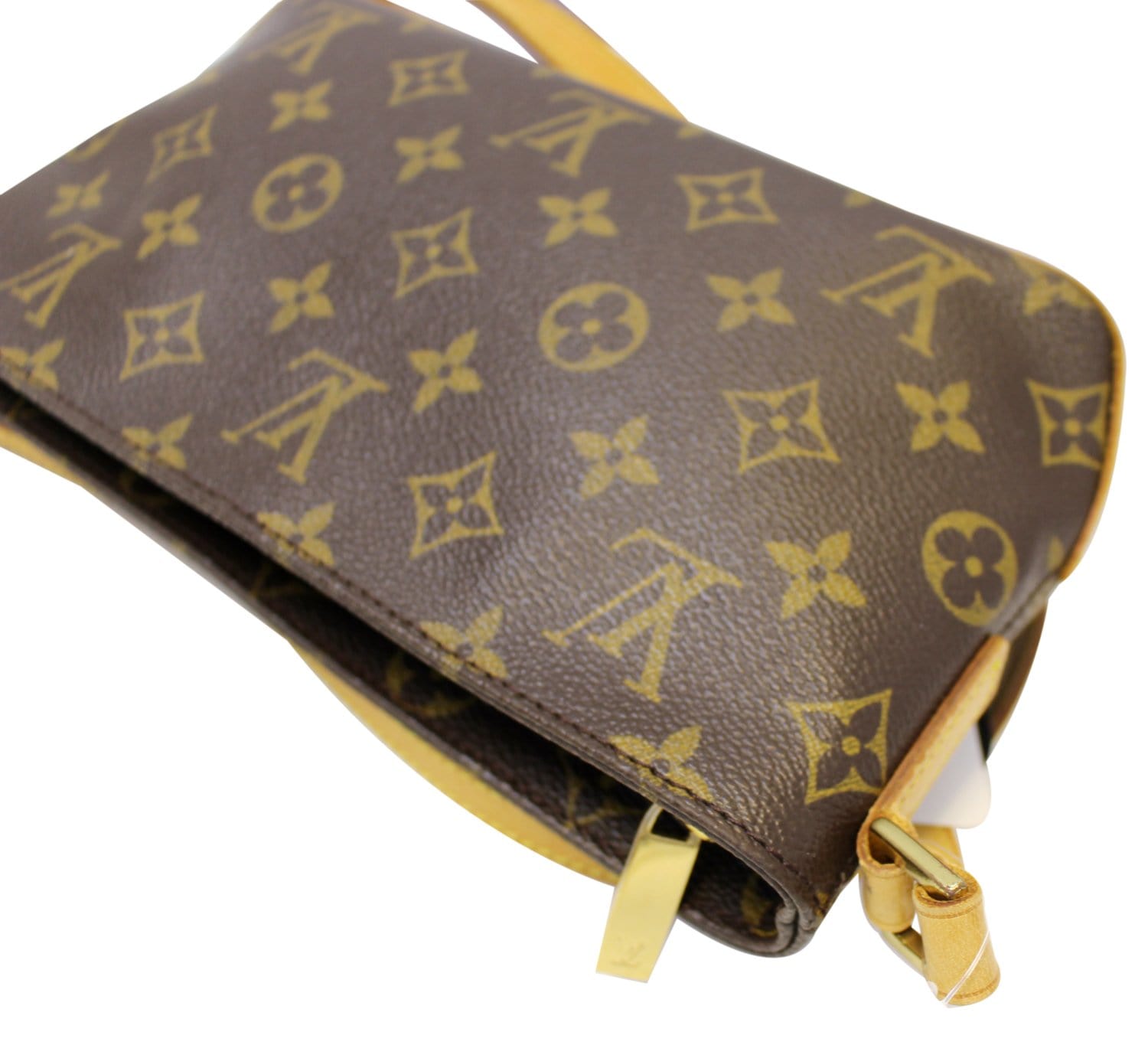 Louis Vuitton flat Monogram canvas crossbody bag, rubber…