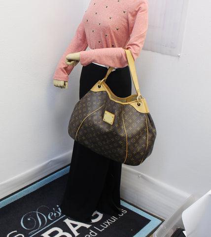 LOUIS VUITTON Monogram Galliera GM Shoulder Tote Handbag
