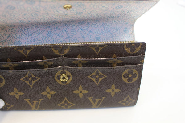 LOUIS VUITTON Monogram Canvas Sarah Long Bifold Wallet