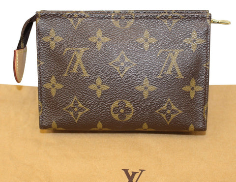 LOUIS VUITTON Monogram Poche Toilette 15 Cosmetics Pouch