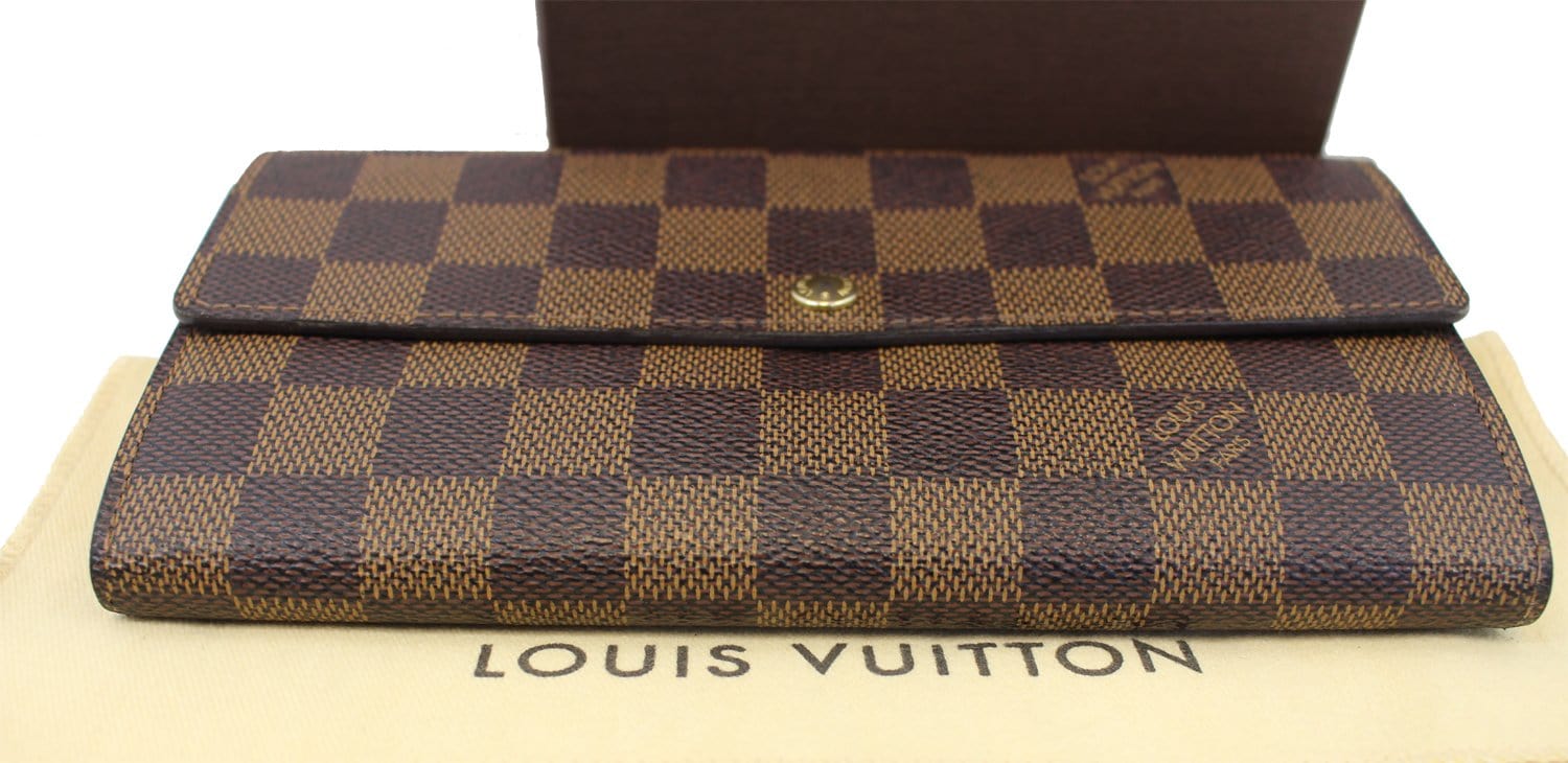 Louis Vuitton Damier Ebene Portefeiulle Sarah Wallet– RELUXX