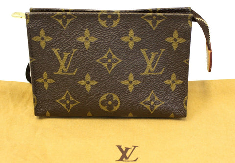 LOUIS VUITTON Monogram Poche Toilette 15 Cosmetics Pouch