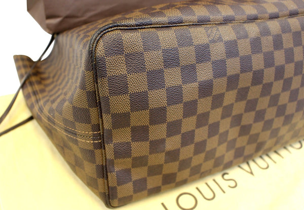 LOUIS VUITTON Damier Ebene Neverfull GM Brown Tote Bag