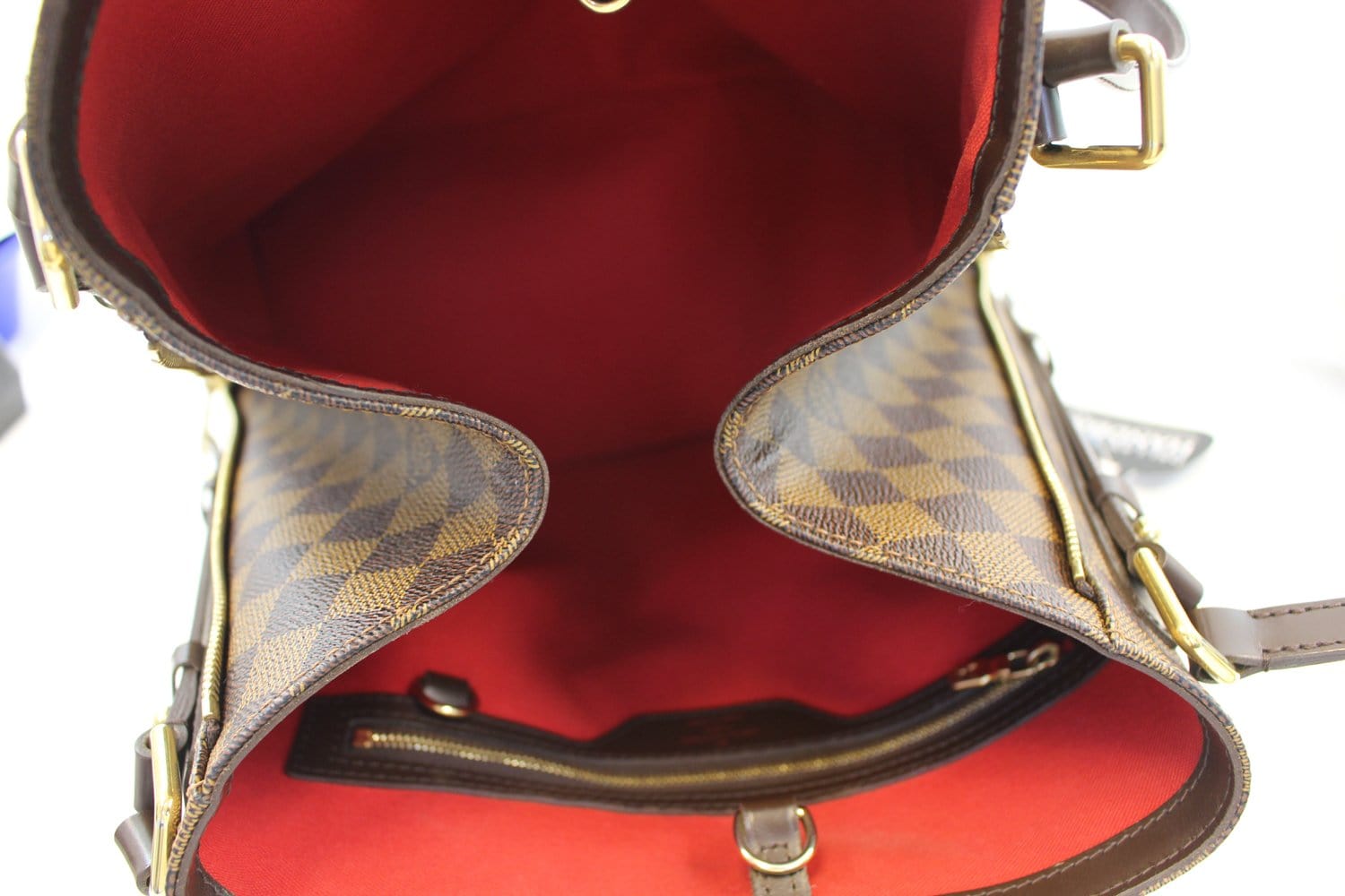 Louis Vuitton 2011 pre-owned Damier Ebène Cabas Rivington Shoulder Bag -  Farfetch