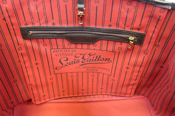 LOUIS VUITTON Damier Ebene Neverfull GM Brown Tote Bag