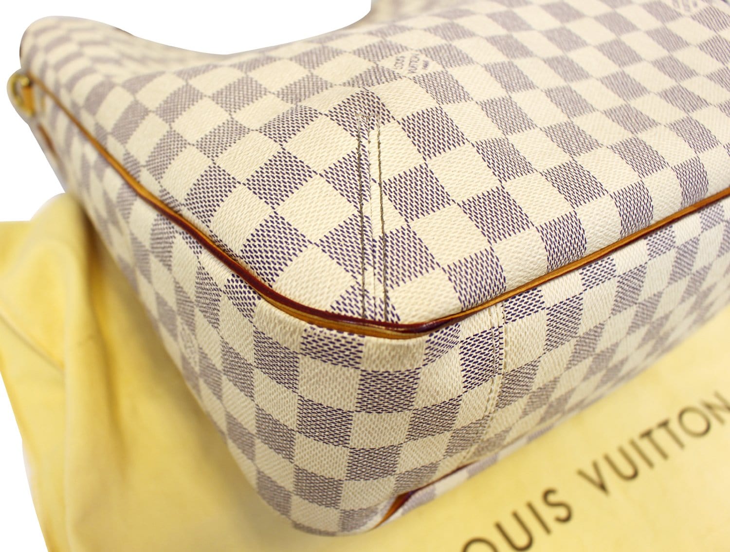 Authentic Louis Vuitton Damier Azur Soffi Shoulder Tote Handbag