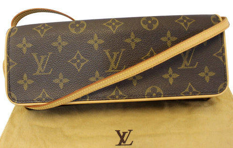 LOUIS VUITTON Monogram Canvas Pochette Twin GM Shoulder Crossbody Bag