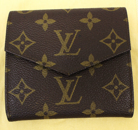 LOUIS VUITTON Monogram Canvas Elise Trifold Wallet