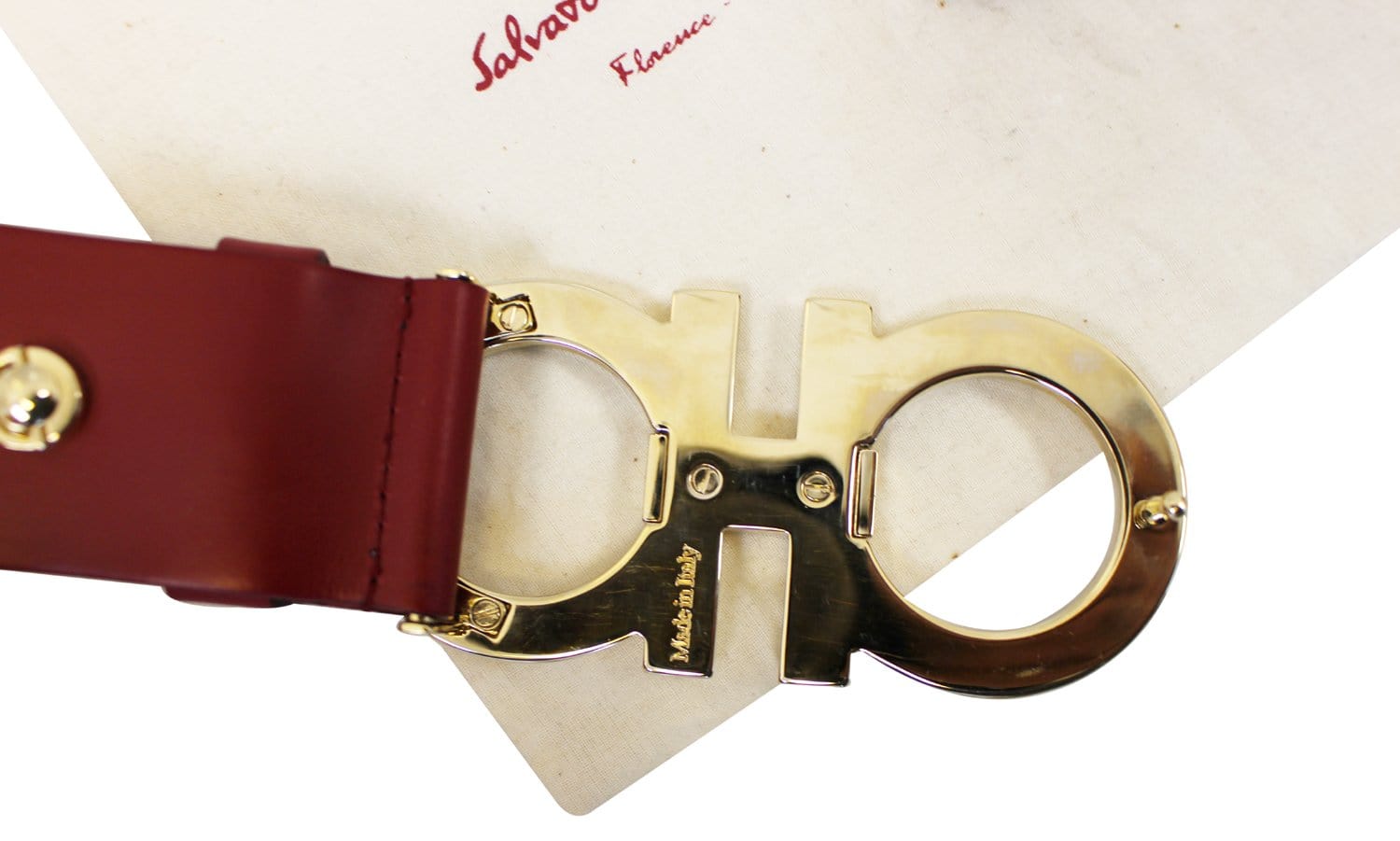 Salvatore Ferragamo, Accessories, Authentic Red Leather Ferragamo Mens  Belt