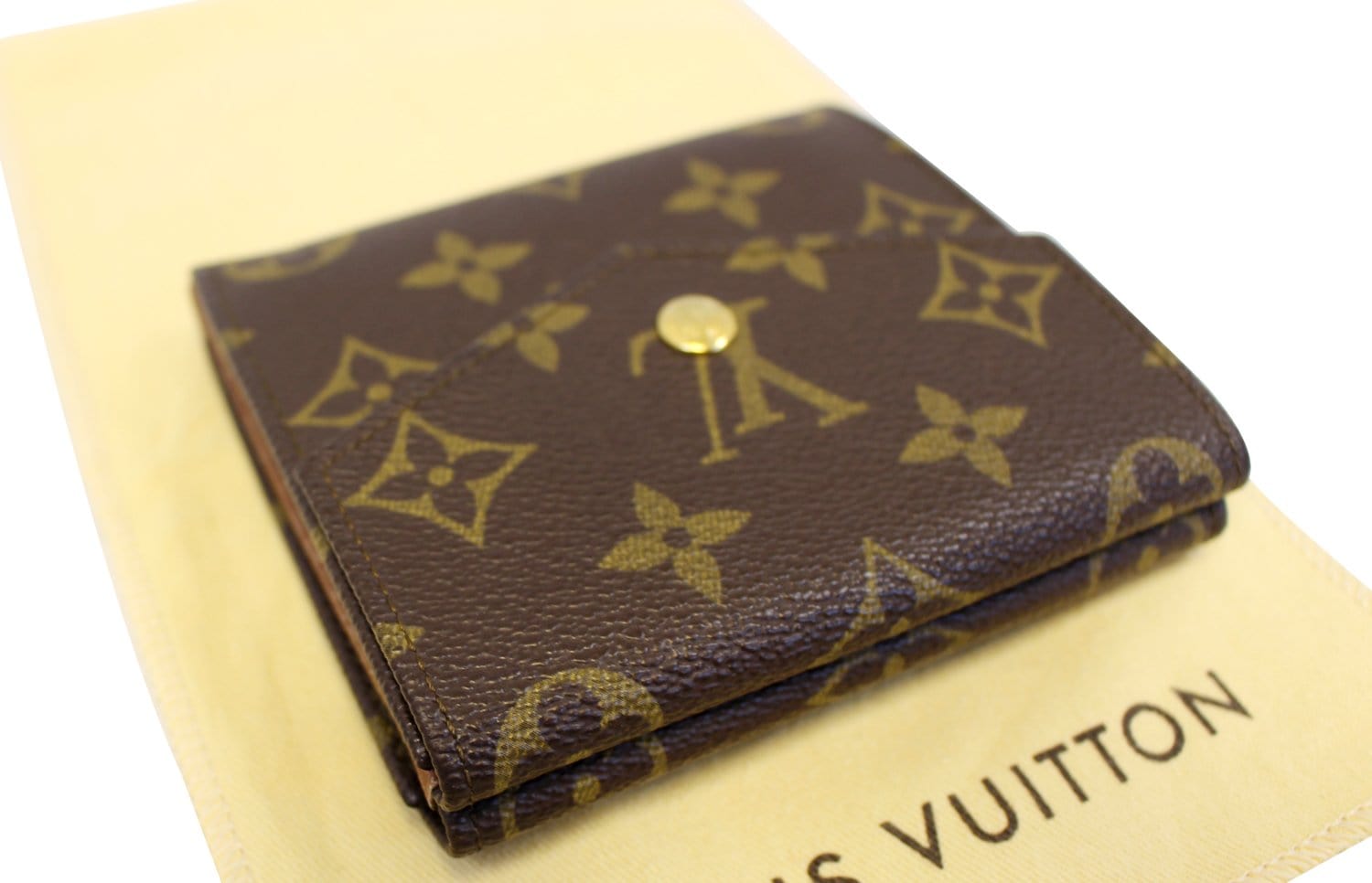 Louis Vuitton LV Elise Classic Monogram GHW Logo Trifold Compact Walle –  Valuxre