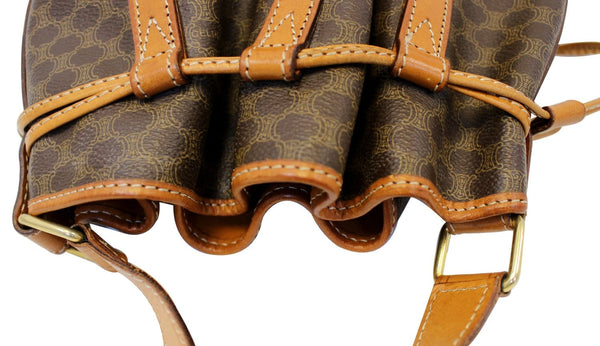 CELINE Macadam Pattern PVC Leather Shoulder Bag