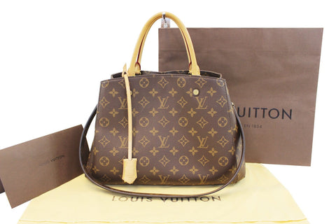 LOUIS VUITTON Monogram Canvas Montaigne MM Bag