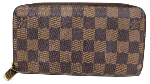LOUIS VUITTON Damier Ebene Zippy Long Wallet