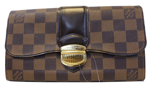 LOUIS VUITTON Damier Ebene Sistina Portefeuille Wallet