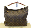 LOUIS VUITTON Monogram Canvas Sully MM Brown Shoulder Bag